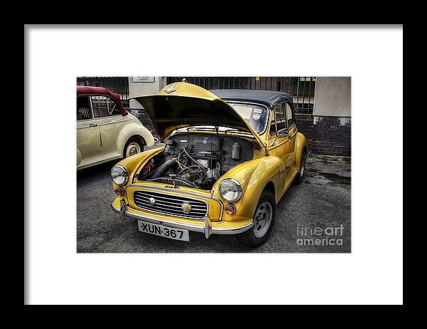 Morris Framed Print featuring the photograph Morris Minor by Ian Mitchell