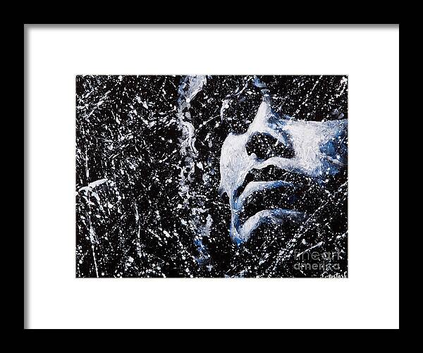 Jim Morrison Framed Print featuring the painting Morrison by Igor Postash