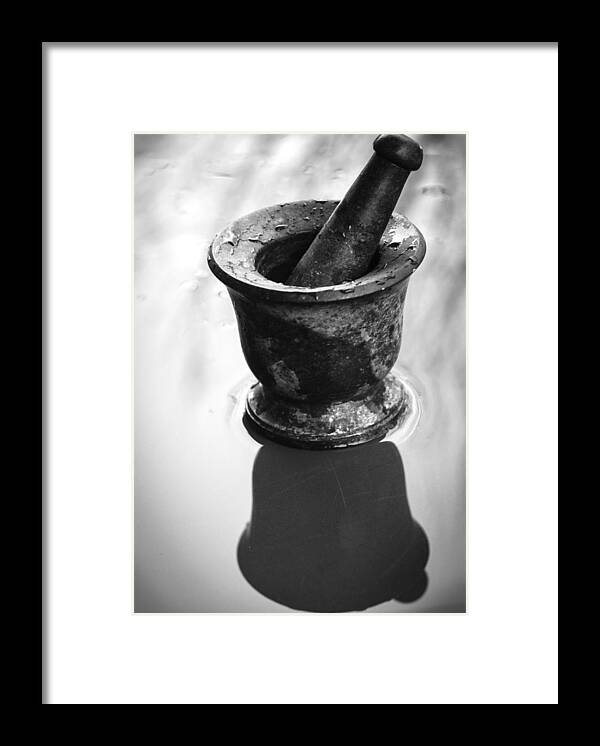 Mortar And Pestle Framed Print featuring the photograph Mortar and Pestle by Thomas Young