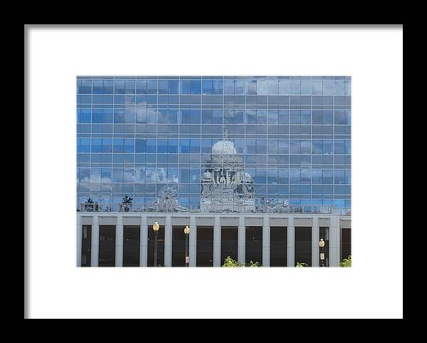 Town Framed Print featuring the photograph Mosaic Capital by Rose Pasquarelli
