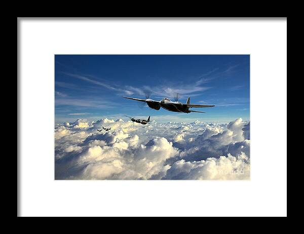 Mosquito Framed Print featuring the digital art Mosquito Force by Airpower Art