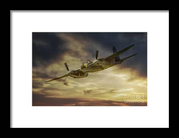 De Havilland Mosquito Framed Print featuring the digital art Mosquito by Airpower Art