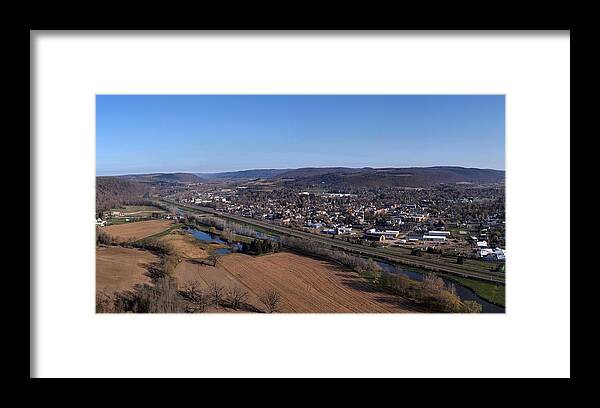 Bath New York Framed Print featuring the photograph Mossy Bank Panorama by Joshua House