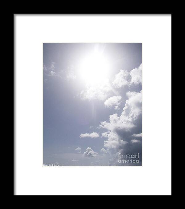Mostly Framed Print featuring the photograph Mostly Sunny by Katherine Williams