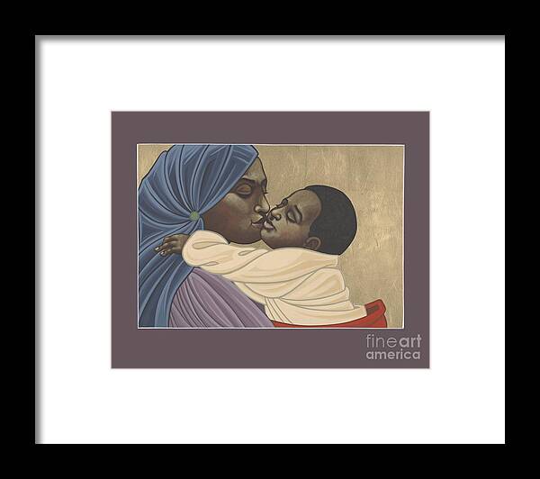 Mother And Child Of Kibeho Framed Print featuring the painting Mother and Child of Kibeho 211 by William Hart McNichols