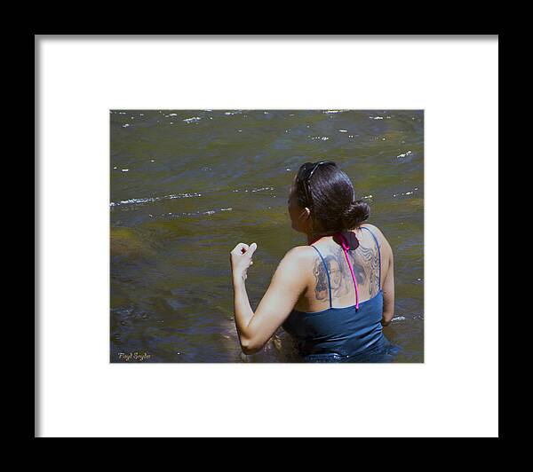 Floyd Snyder Framed Print featuring the photograph Mother Daughter Body Art by Floyd Snyder