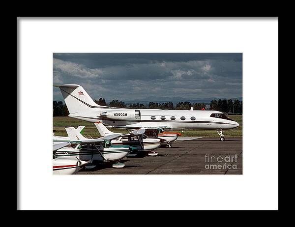 Airplanes Framed Print featuring the photograph Mother Hen by James B Toy