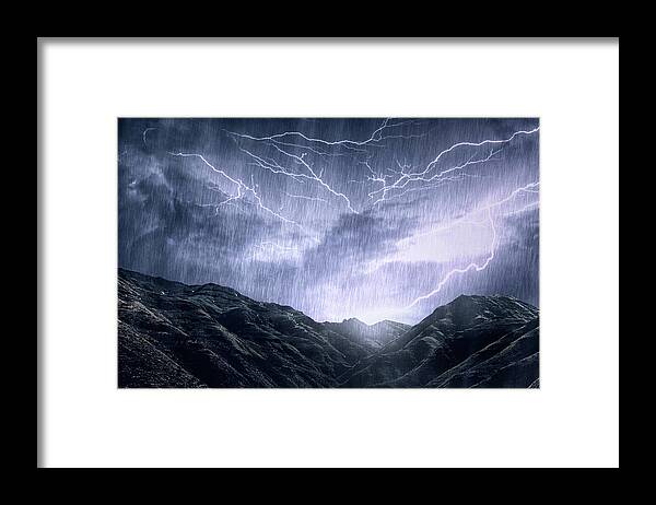 Environmental Conservation Framed Print featuring the photograph Mother Nature Unleashes Her Rage by Yuri arcurs