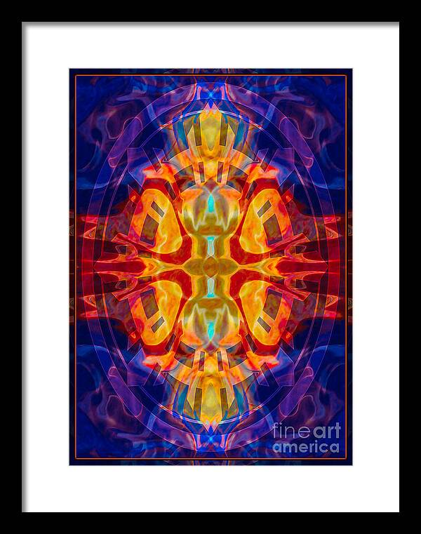 5x7 Framed Print featuring the digital art Mother of Eternity Abstract Living Artwork by Omaste Witkowski