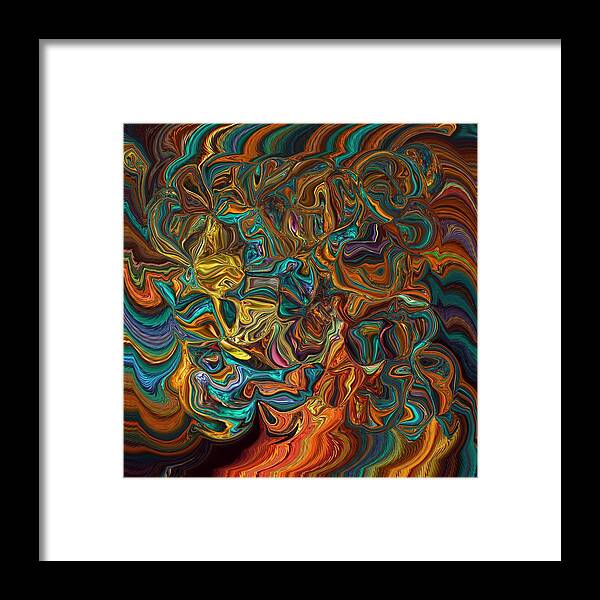 Abstract Framed Print featuring the digital art Mother of Fuchsia by Jim Williams