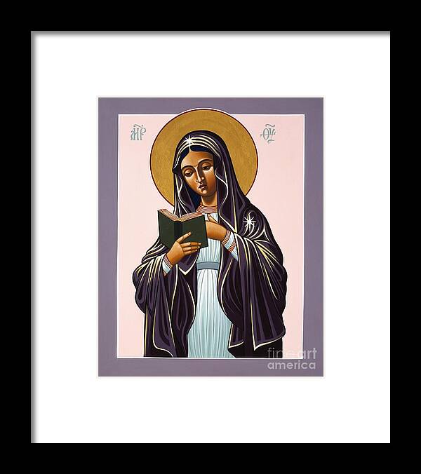 Mother Of The Incarnate Word Framed Print featuring the painting Mother of the Incarnate Word 071 by William Hart McNichols