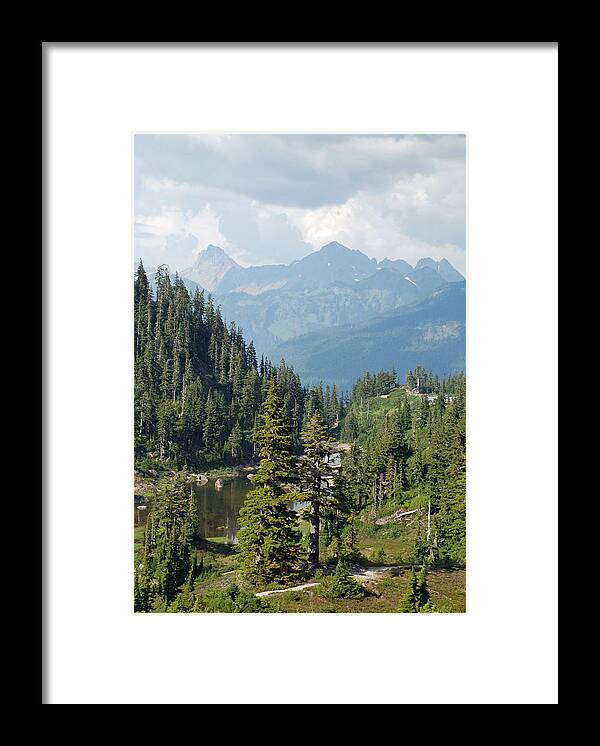 Evergreen Framed Print featuring the photograph Mount Baker Area Washington by Carol Eliassen
