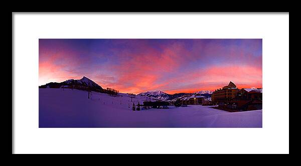 Mount Crested Butte Framed Print featuring the photograph Mount Crested Butte 2 by Raymond Salani III