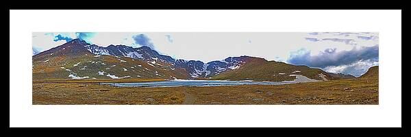 Tundra Framed Print featuring the photograph Mount Evans and Summit Lake by Gary Holmes