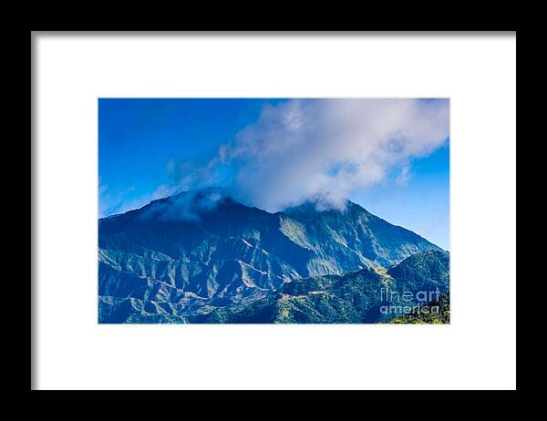 Ancient Framed Print featuring the photograph Mount Wai'ale'ale by Ronald Lutz