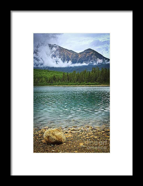 Lake Framed Print featuring the photograph Mountain lake by Elena Elisseeva