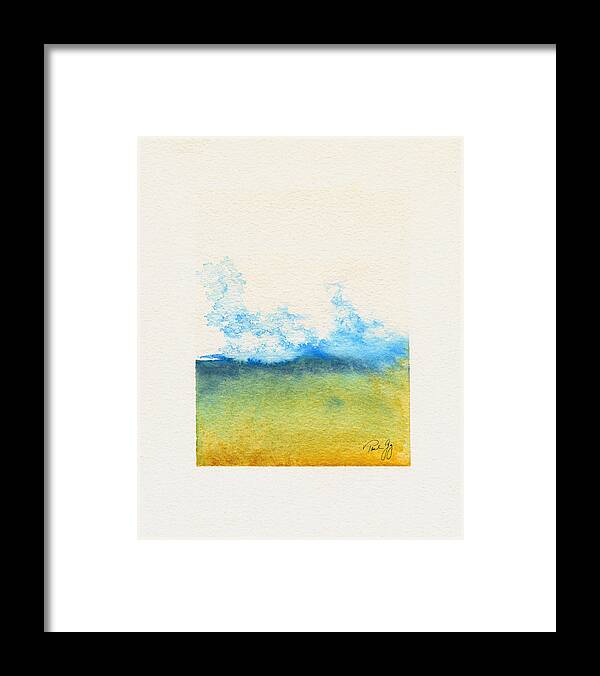 Mountain Framed Print featuring the painting Mountain Mist by Paul Gaj