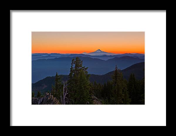 Oregon Framed Print featuring the photograph Mountain View..... by Ulrich Burkhalter