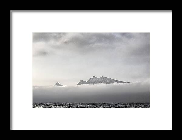 Scenics Framed Print featuring the photograph Mountains Over Clouds Over Sea by Sindre Ellingsen