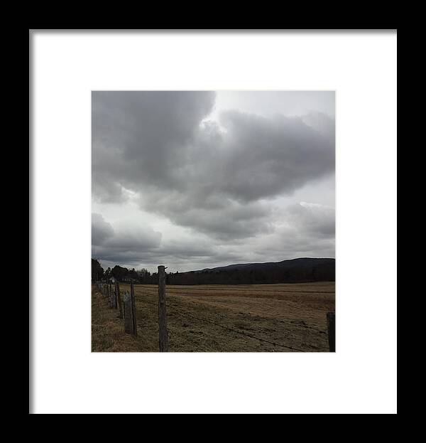 Landscape Framed Print featuring the photograph Moving In by Catherine Arcolio