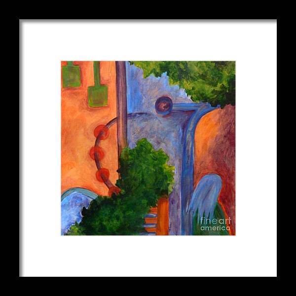 Bold Colors Framed Print featuring the painting Moving On- Caprian Beauty Series 2 by Elizabeth Fontaine-Barr