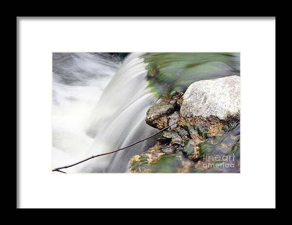 Water Framed Print featuring the photograph Moving Water by Tina Hailey