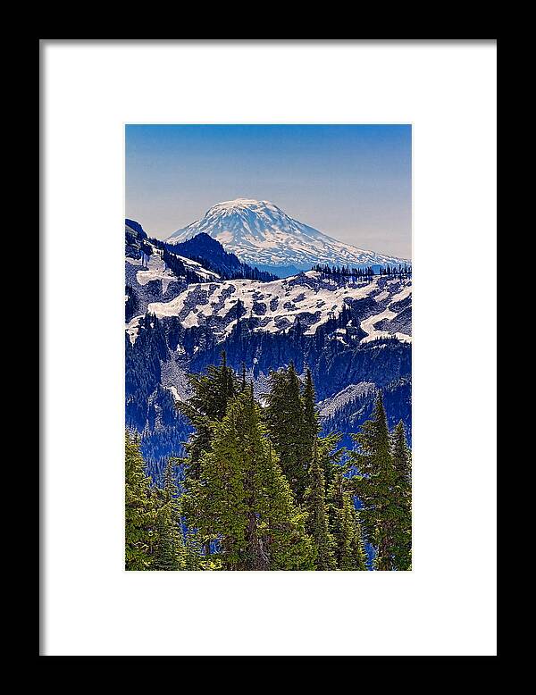 Mt Adams Framed Print featuring the photograph Mt Adams by Ken Stanback