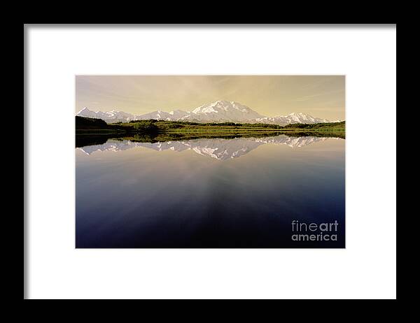 00340594 Framed Print featuring the photograph Mt Denali In Morning Light by Yva Momatiuk John Eastcott