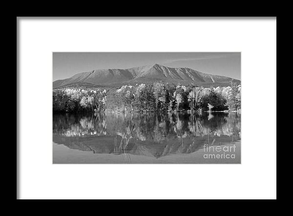 Fall Framed Print featuring the photograph Mt Katahdin Baxter State Park Fall by Glenn Gordon
