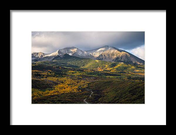 Carbondale Framed Print featuring the photograph Mt. Sopris by Aaron Spong