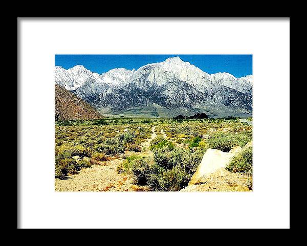 Mt. Whitney Framed Print featuring the photograph Mt Whitney by Charles Robinson