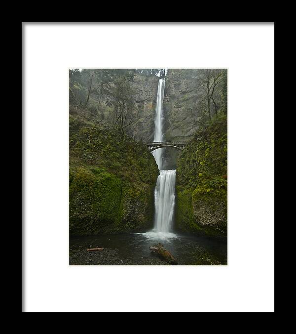 Multnomah Framed Print featuring the photograph Multnomah Falls 0403131 by Todd Kreuter