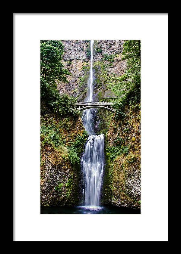  Columbia River Gorge Framed Print featuring the photograph Multnomah Falls by Robert Bales