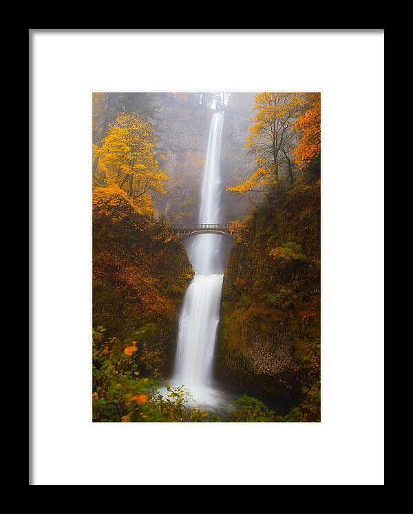 Multnomah Falls Framed Print featuring the photograph Multnomah Morning by Darren White