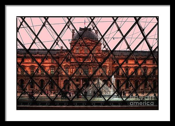 Musee De Luvre Framed Print featuring the photograph Musee De Luvre by Eric Wiles