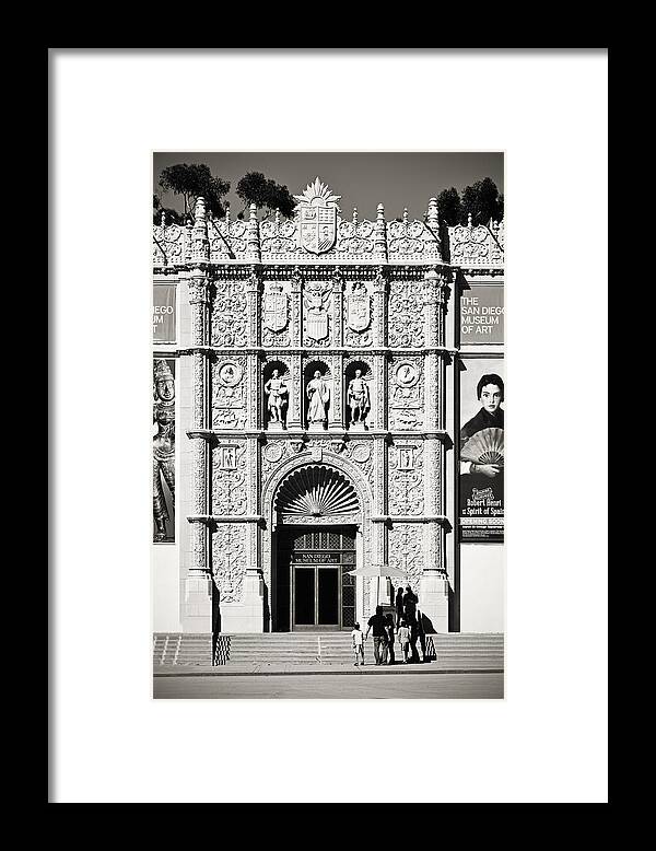 San Diego Framed Print featuring the photograph Museum of Art San Diego by Alexandra Till