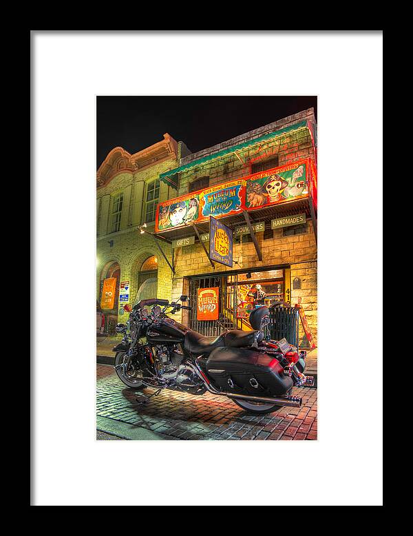 Austin Framed Print featuring the photograph Museum of the Weird by Tim Stanley