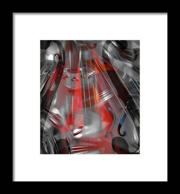 Abstract Framed Print featuring the photograph Music On by Florin Birjoveanu