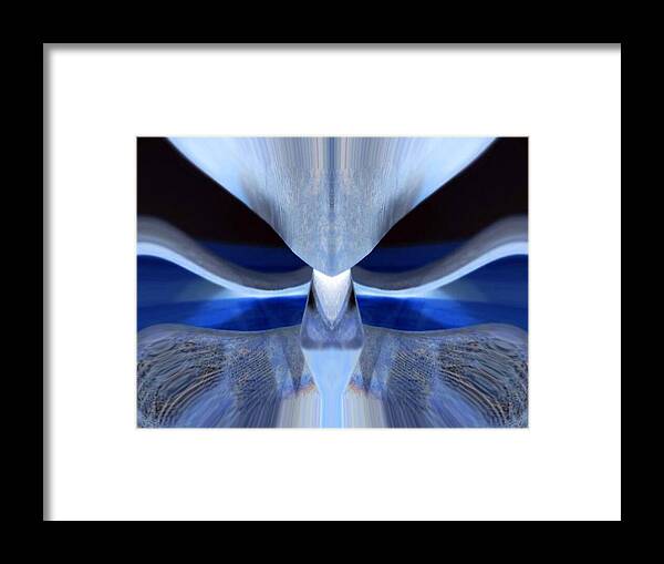  Framed Print featuring the digital art Mustache by Mary Russell