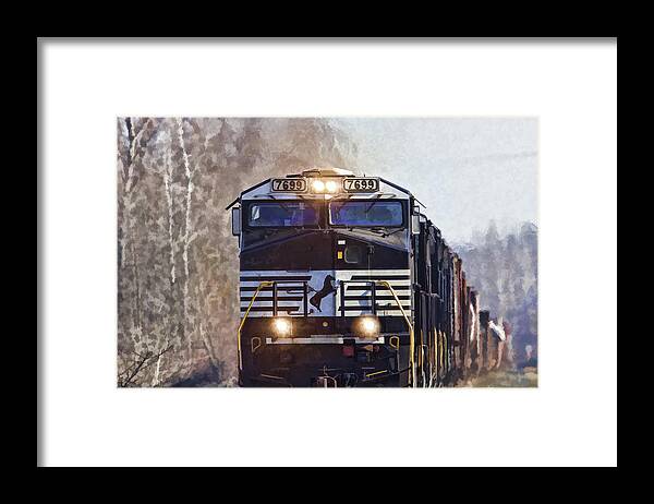 7699 Framed Print featuring the photograph Mustang 7699 by Jack R Perry