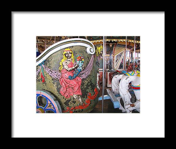 Carousel Framed Print featuring the photograph My Chariot by Barbara McDevitt