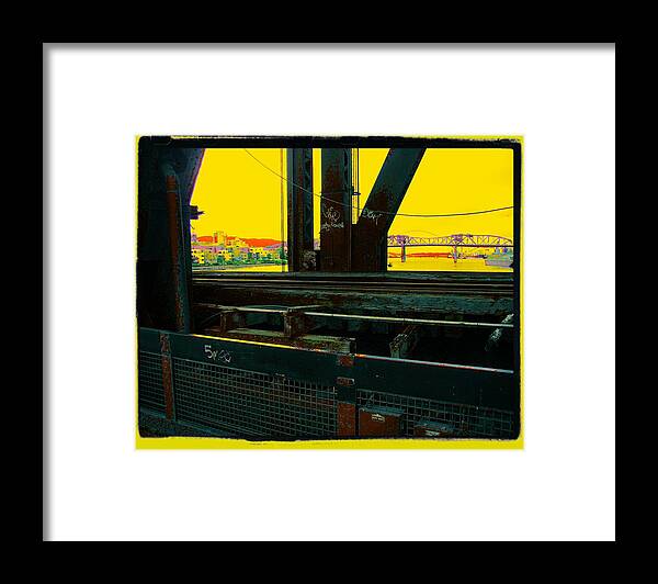 Steele Bridge Framed Print featuring the photograph My Fair Lady by Laureen Murtha Menzl
