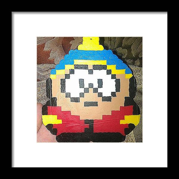 Cute Framed Print featuring the photograph My First Perler Bead Creation by McKinley Thueson
