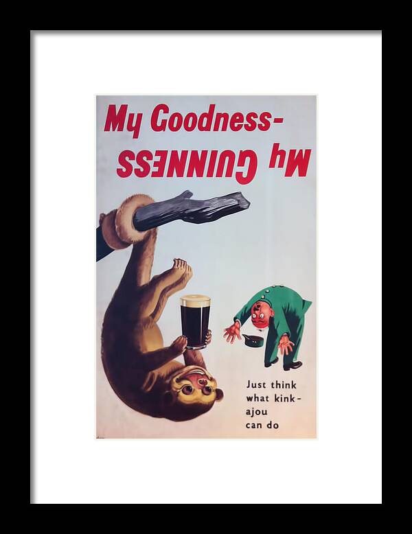 My Goodness Framed Print featuring the digital art My Goodness- My Guinness by Georgia Clare
