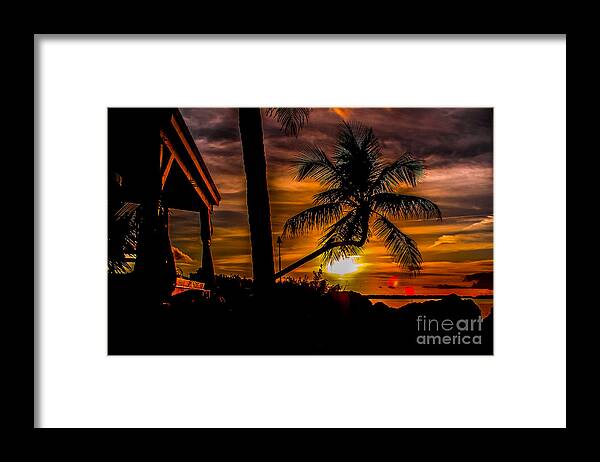 Sunset Framed Print featuring the photograph My Hidden Paradise by Rene Triay FineArt Photos