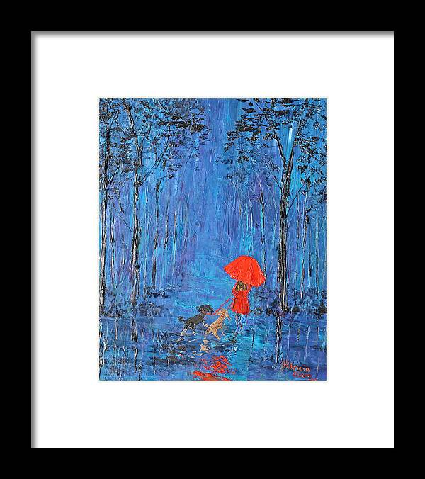 Palette Knife Oil Painting Framed Print featuring the painting My Journey by Patricia Olson