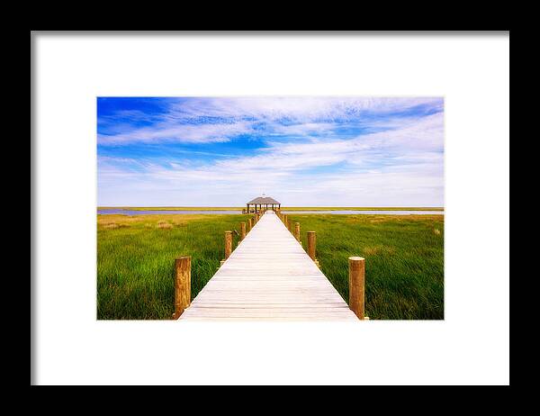 Gulf Of Mexico Framed Print featuring the photograph Lonely Pier I by Raul Rodriguez