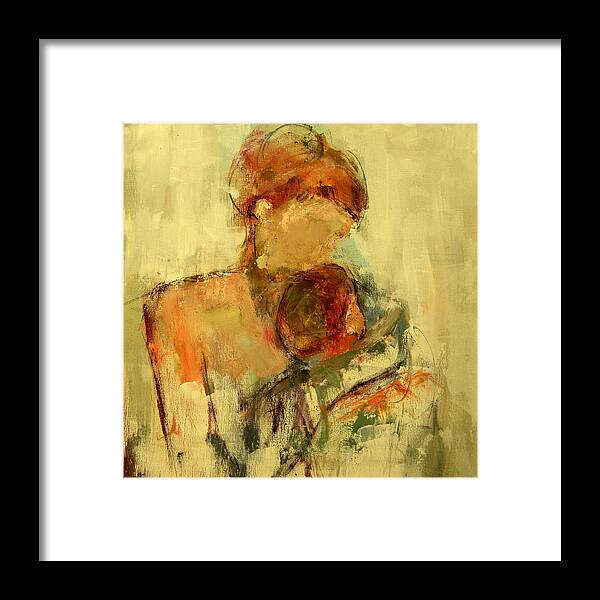 Mother Framed Print featuring the painting My Love by Lisa Moore