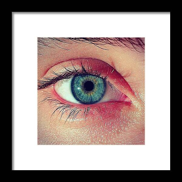  Framed Print featuring the photograph My Love's Beautiful Eye Color by Artist Studio