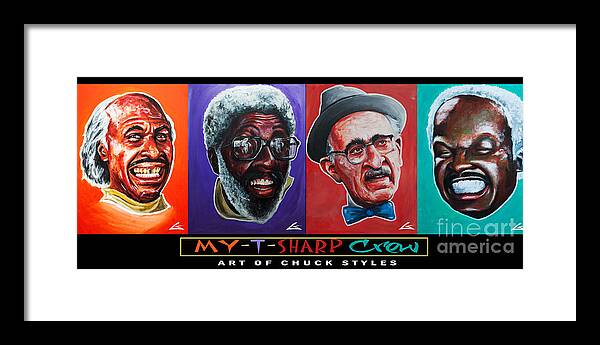 Barber Framed Print featuring the painting My-t-sharp Crew by Shop Aethetiks